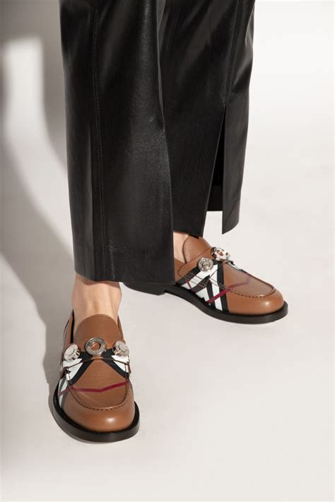 burberry flats for women|burberry loafers women's.